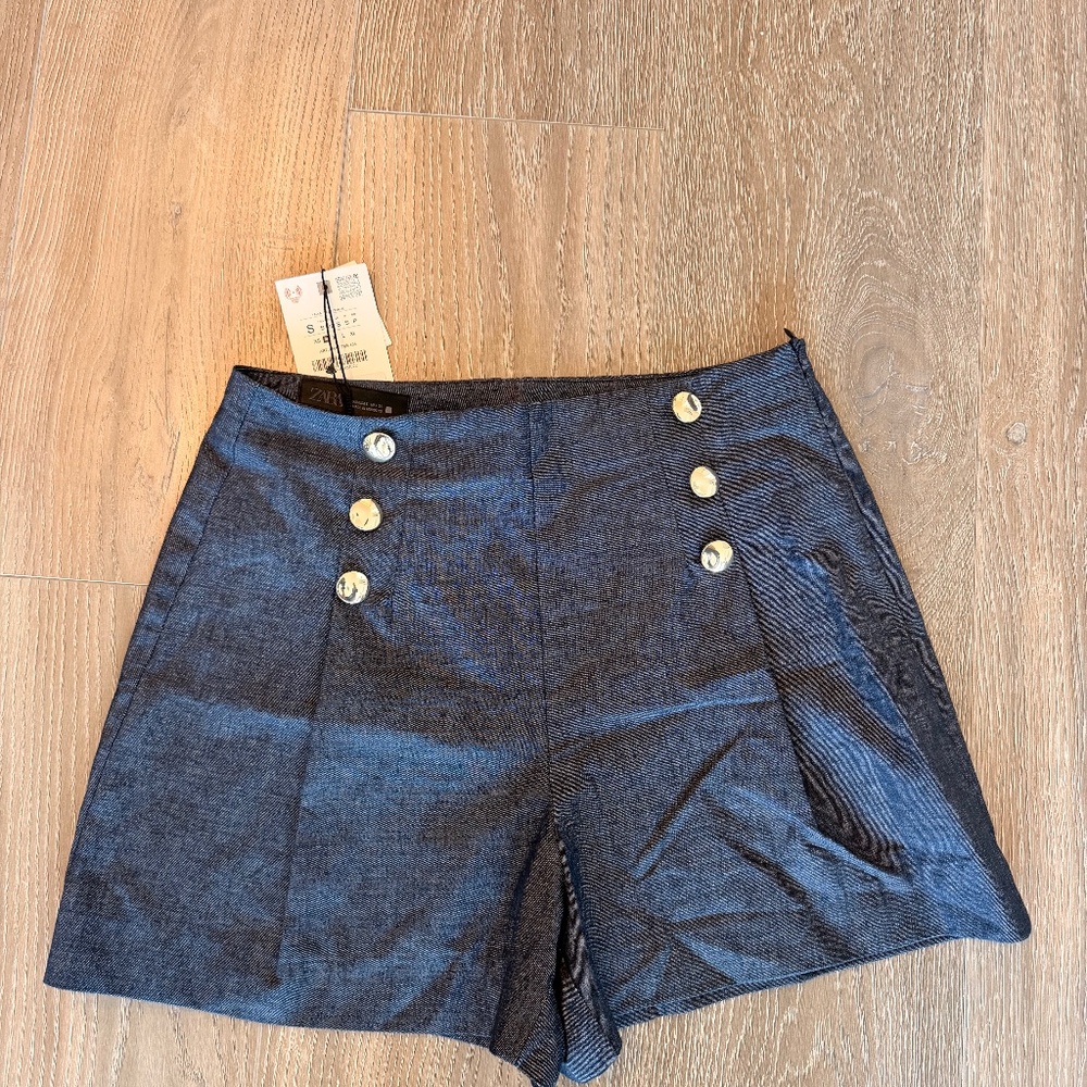 Zara linen shorts